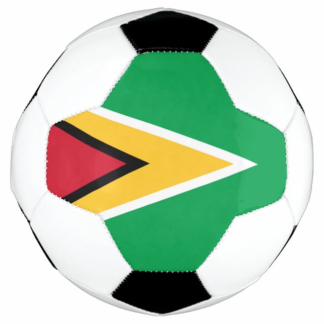 Bola De Futebol bandeira da Guiana (Frente)