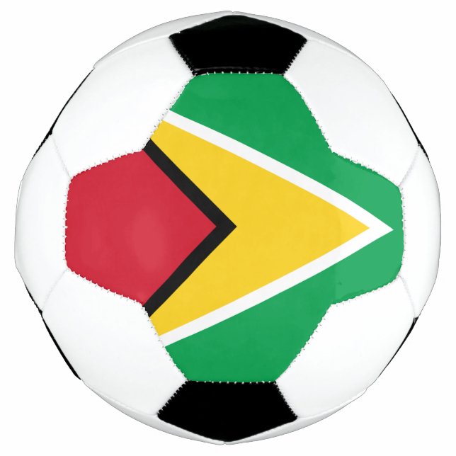 Bola De Futebol Bandeira da Guiana (Frente)
