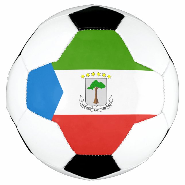 Bola De Futebol Bandeira da Guiné Equatorial (Frente)