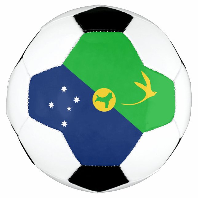 Bola De Futebol Bandeira da Ilha Christmas (Frente)
