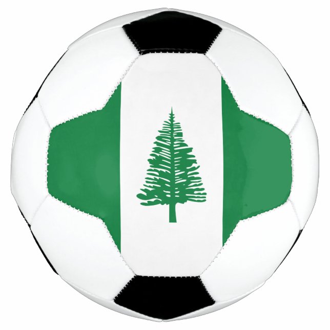 Bola De Futebol Bandeira da Ilha Norfolk (Frente)