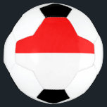Bola De Futebol Bandeira da Indonésia<br><div class="desc">Bandeira patriótica da Indonésia</div>