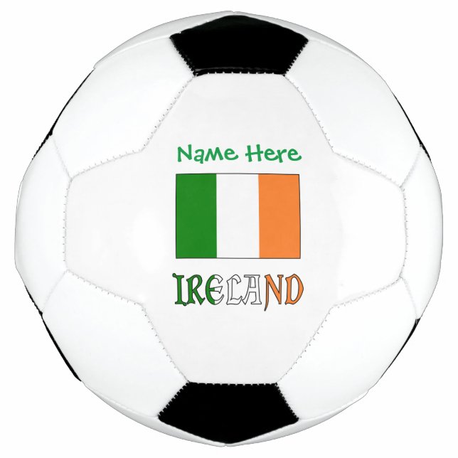 Bola De Futebol Bandeira da Irlanda Personalizada (Frente)