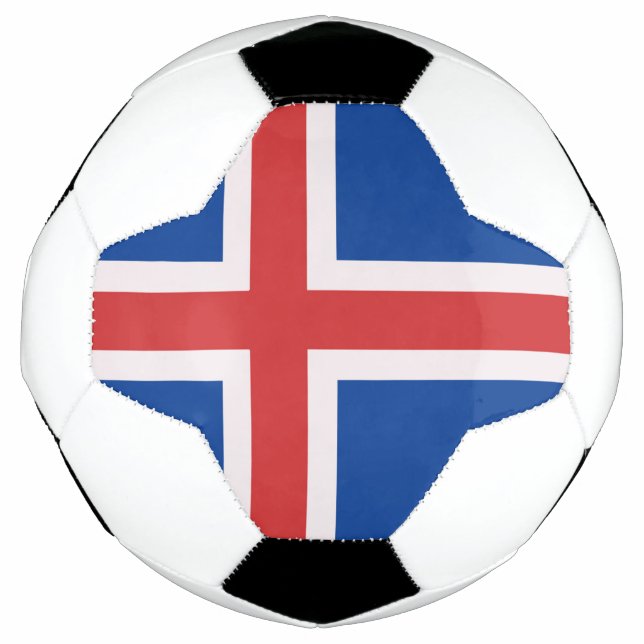 Bola De Futebol Bandeira da Islândia (Frente)