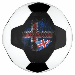 Bola De Futebol bandeira da Islândia