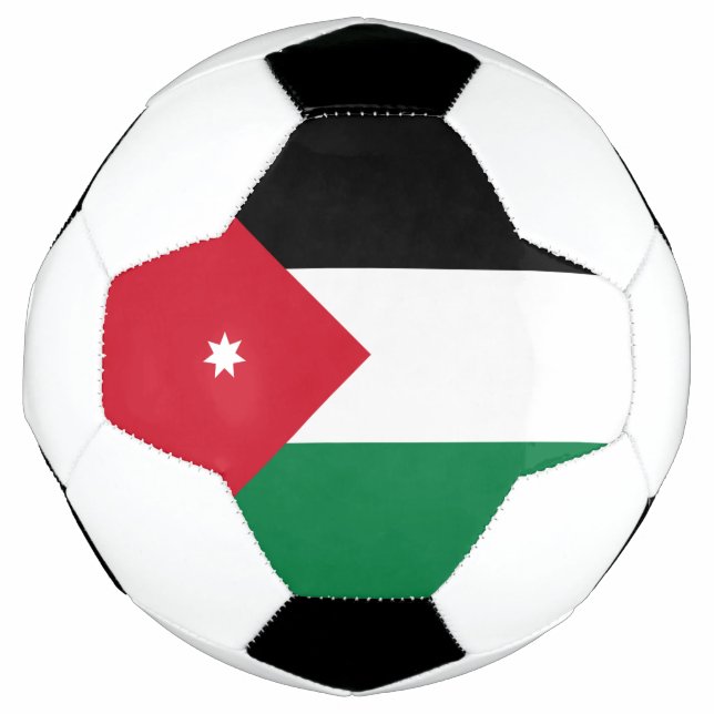 Bola De Futebol Bandeira da Jordânia (Frente)