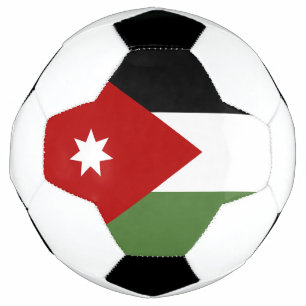 Bola De Futebol Bandeira da Jordânia
