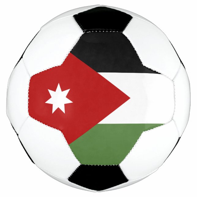 Bola De Futebol Bandeira da Jordânia (Frente)