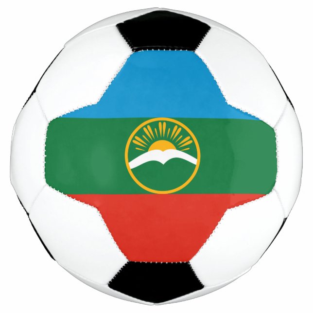Bola De Futebol Bandeira da Karachay-Circássia (Frente)