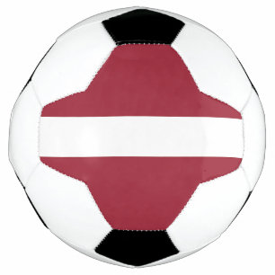 Bola De Futebol Bandeira da Letónia