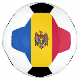 Bola De Futebol Bandeira da Moldávia