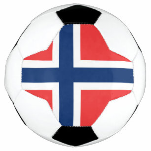 Bola De Futebol Bandeira da Noruega