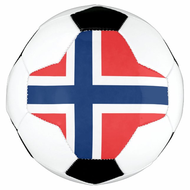 Bola De Futebol Bandeira da Noruega (Frente)