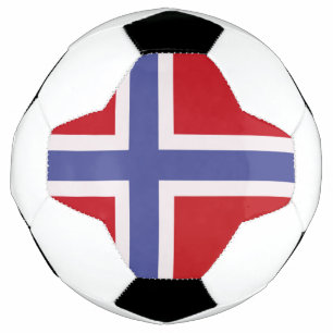 Bola De Futebol Bandeira da Noruega