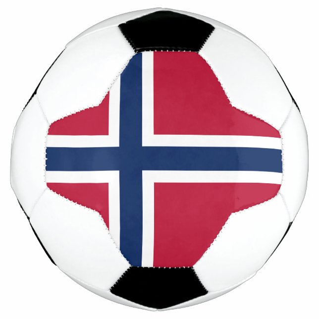 Bola De Futebol Bandeira da Noruega (Frente)