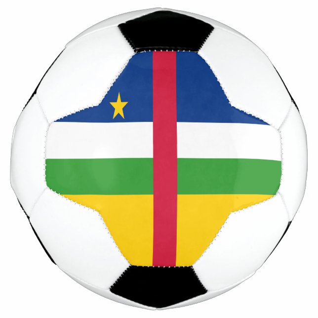 Bola De Futebol Bandeira da República Centro-Africana (Frente)