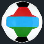 Bola De Futebol Bandeira da República da Carélia<br><div class="desc">Bandeira patriótica da República da Carélia</div>