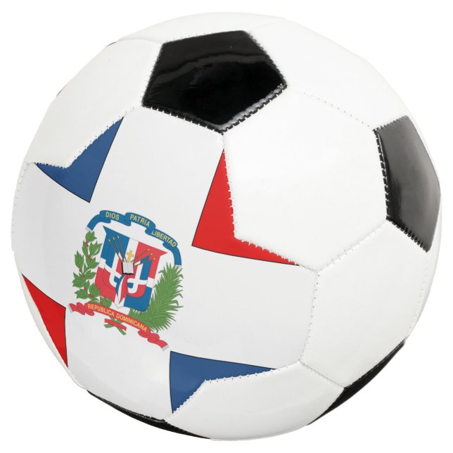 Bola De Futebol Bandeira da República Dominicana (Três quartos)
