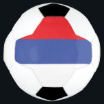Bola De Futebol Bandeira da República Sérvia<br><div class="desc">Bandeira patriótica da República Sérvia.</div>