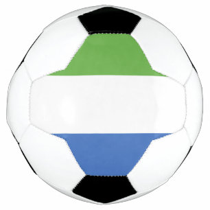 Bola De Futebol bandeira da Serra Leoa