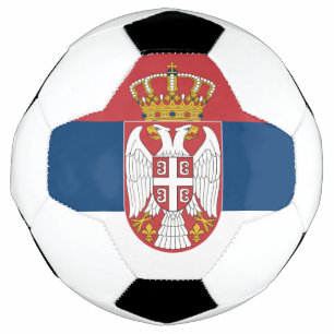 Bola De Futebol Bandeira da Sérvia