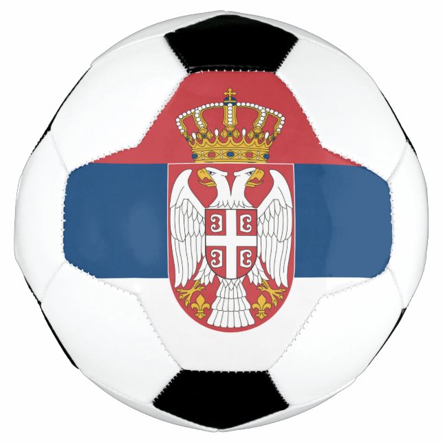 Bola De Futebol Bandeira da Sérvia (Frente)