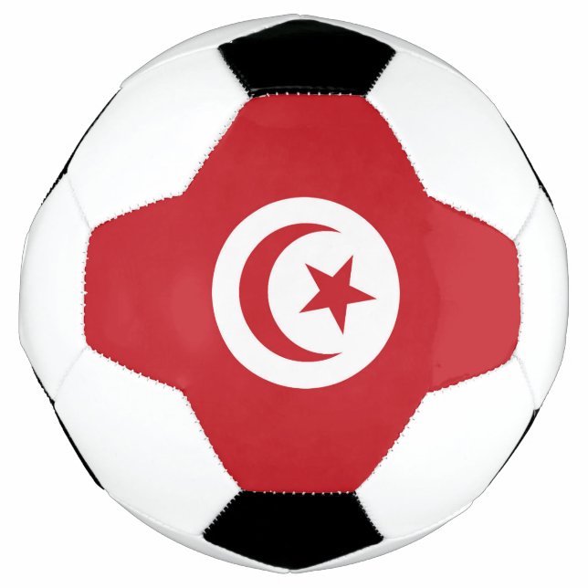 Bola De Futebol Bandeira da Tunísia (Frente)