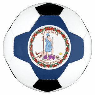 Bola De Futebol bandeira da Virgínia