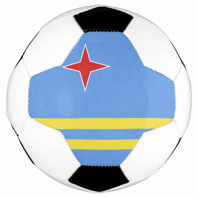 Bola De Futebol Bandeira de Aruba (Frente)