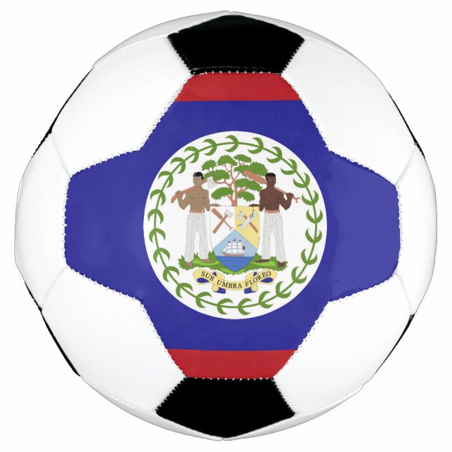 Bola De Futebol bandeira de Belize (Frente)
