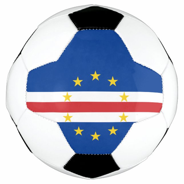Bola De Futebol Bandeira de Cabo Verde (Frente)