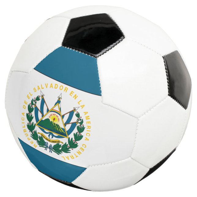 Bola De Futebol Bandeira de El Salvador (Três quartos)