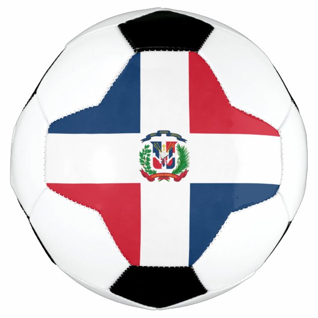 Bola De Futebol Bandeira de futebol da República Dominicana (Frente)