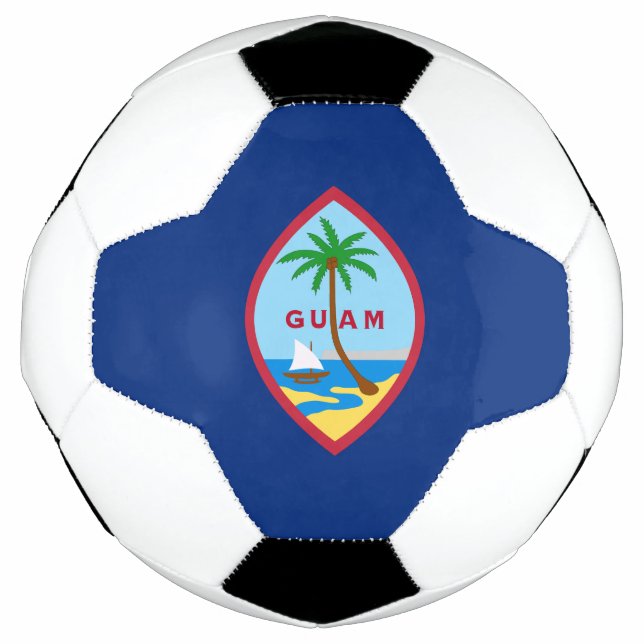 Bola De Futebol Bandeira de Guam (Frente)