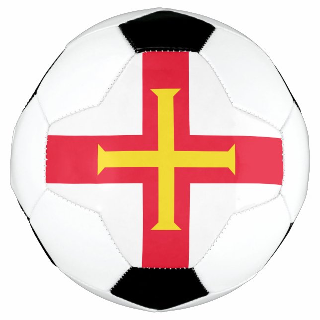 Bola De Futebol Bandeira de Guernsey (Frente)