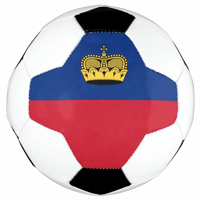 Bola De Futebol Bandeira de Liechtenstein (Frente)