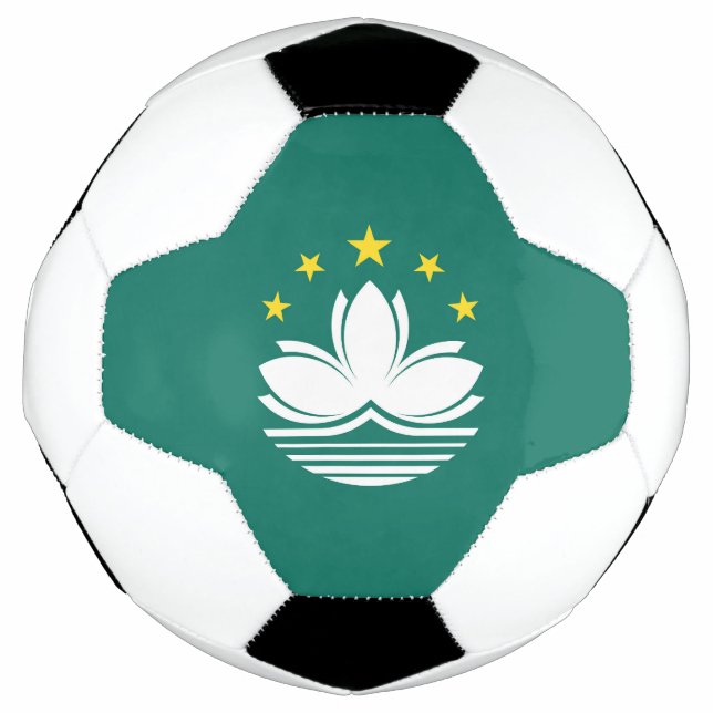 Bola De Futebol bandeira de Macau (Frente)