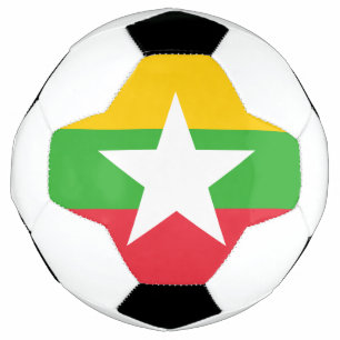 Bola De Futebol Bandeira de Mianmar