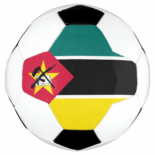 Bola De Futebol Bandeira de Moçambique (Frente)