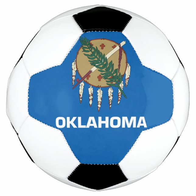 Bola De Futebol bandeira de Oklahoma (Frente)