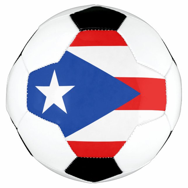 Bola De Futebol bandeira de Porto Rico (Frente)