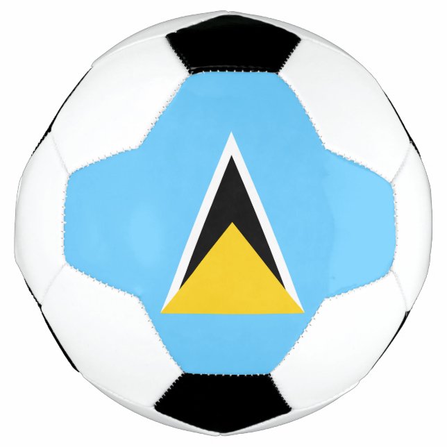 Bola De Futebol Bandeira de Santa Lúcia (Frente)