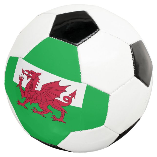 Bola De Futebol bandeira de wales (Três quartos)
