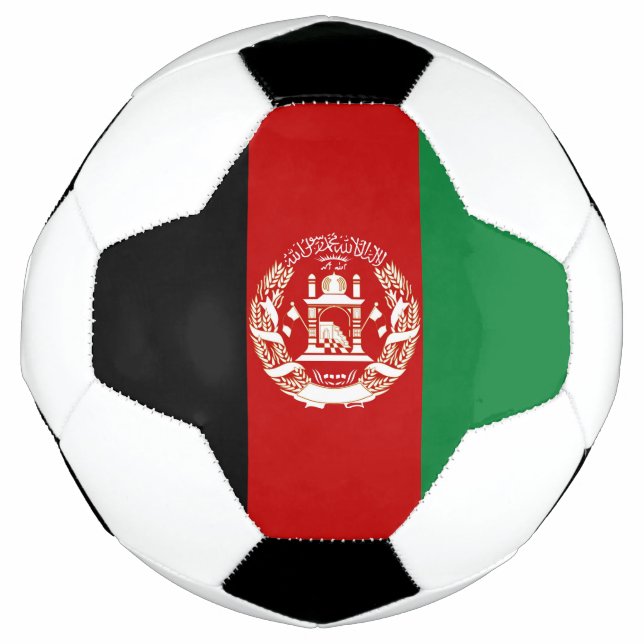 Bola De Futebol Bandeira do Afeganistão (Frente)