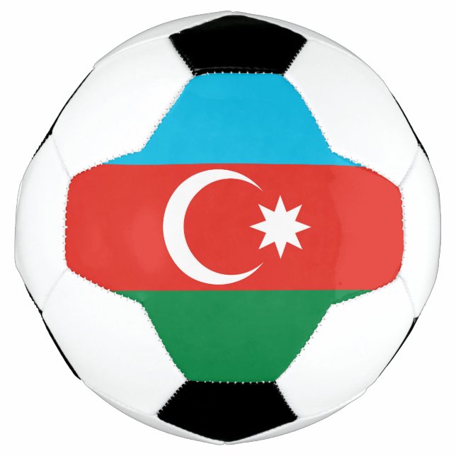 Bola De Futebol Bandeira do Azerbaijão (Frente)