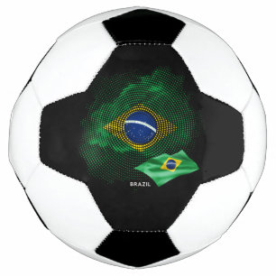 Bola De Futebol bandeira do Brasil