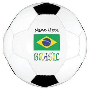 Bola De Futebol Bandeira do Brasil e do Brasil Vem em Nome Soccer