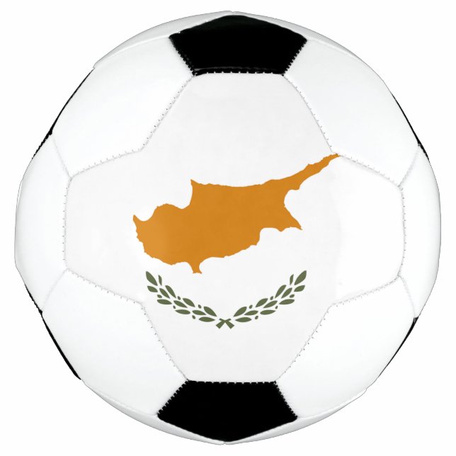 Bola De Futebol Bandeira do Chipre (Frente)