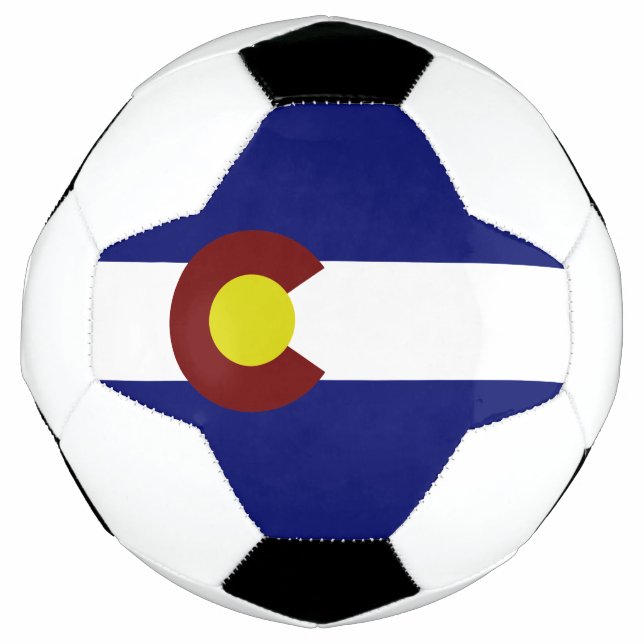 Bola De Futebol bandeira do Colorado (Frente)