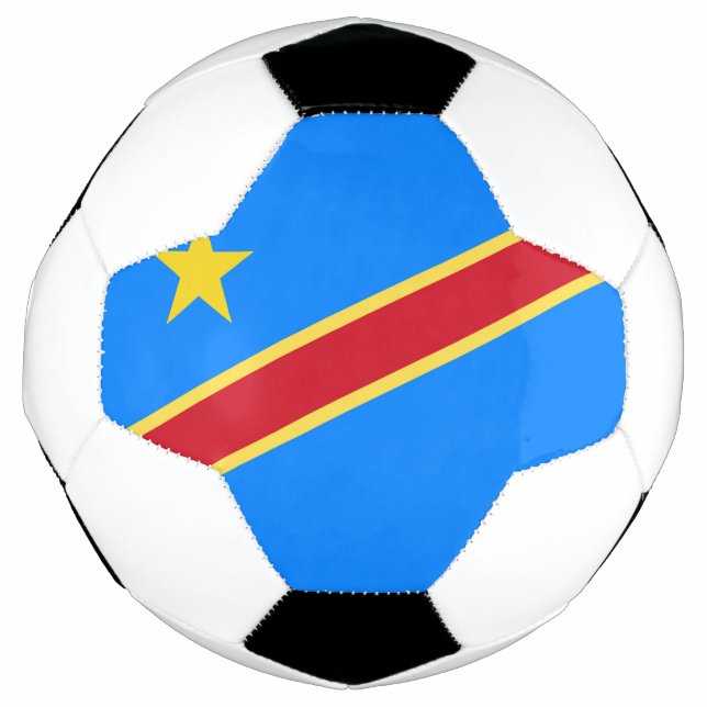 Bola De Futebol Bandeira do Congo (Frente)